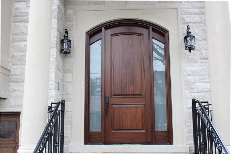 Classic solid wood single door