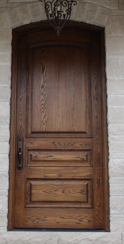 Classic solid complete wood door
