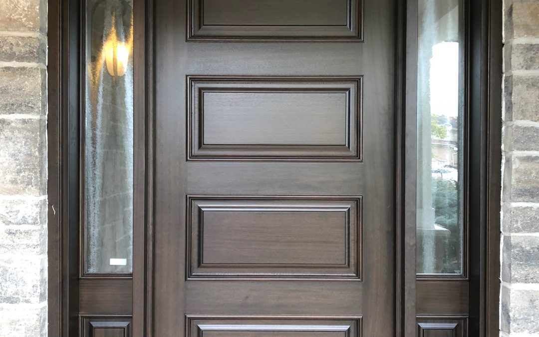 Wood Brown Entry Door