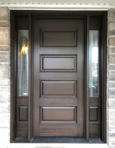 Wood Brown Entry Door