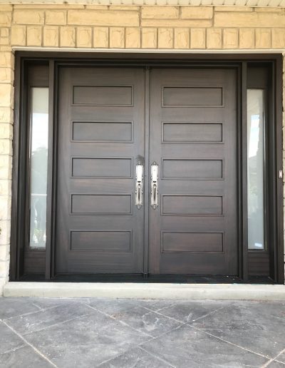 Wood Brown Entry Door