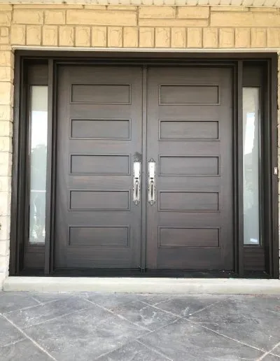 Wood Brown Entry Door