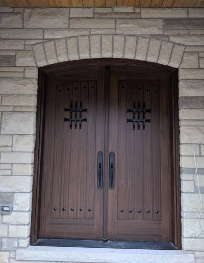 Wood Brown Entry Door