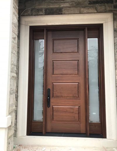 Wood Brown Entry Door