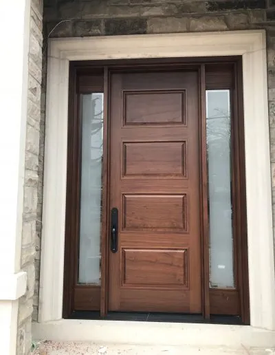 Wood Brown Entry Door