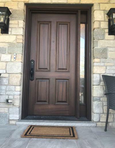 Wood Brown Entry Door