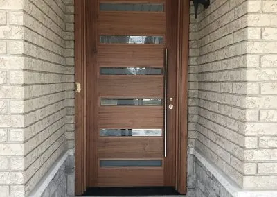 Modern Exterior Door with Glass Inserts