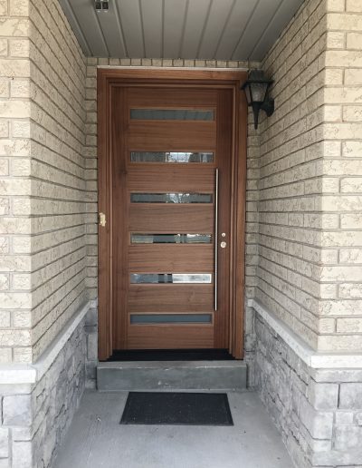 Modern Exterior Door with Glass Inserts
