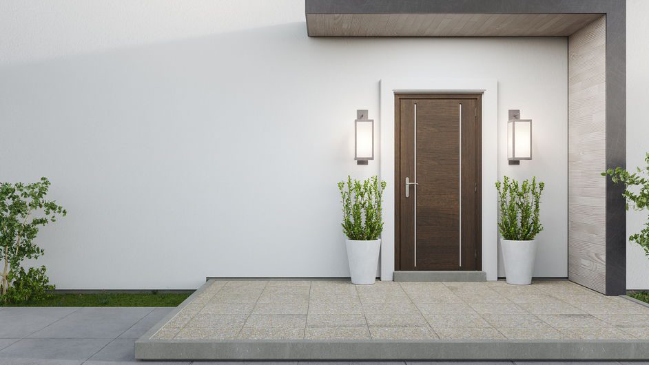 modern wood door