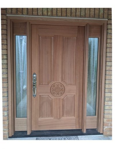 Wood Brown Entry Door