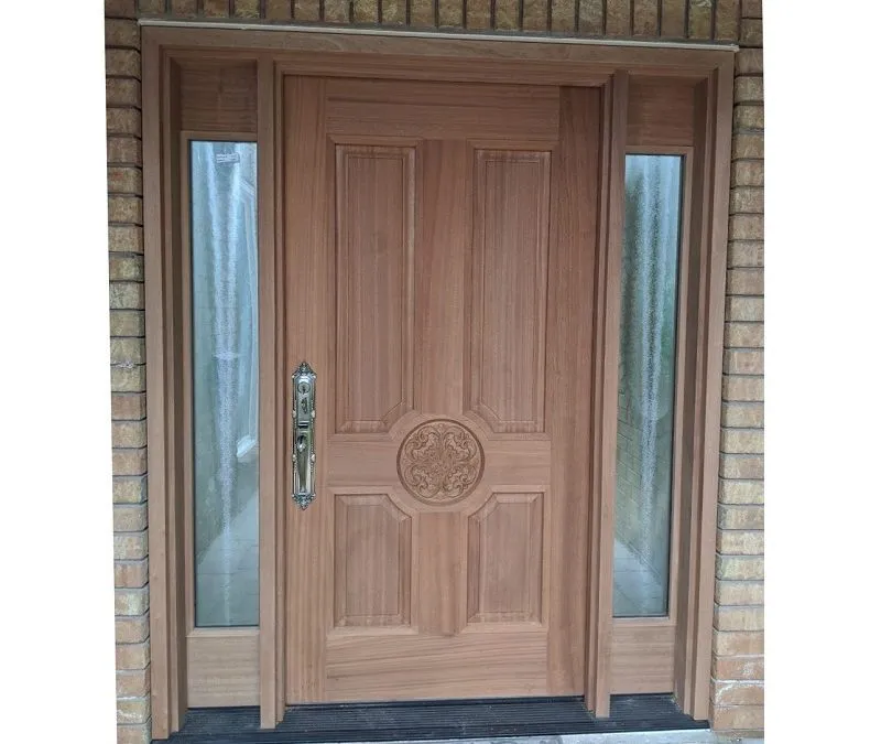 Wood Brown Entry Door