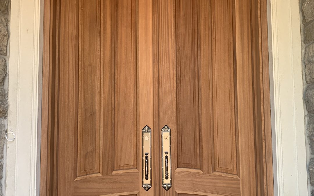 Custom wood door