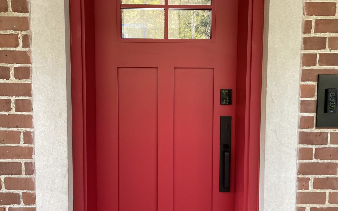Red Wood Door