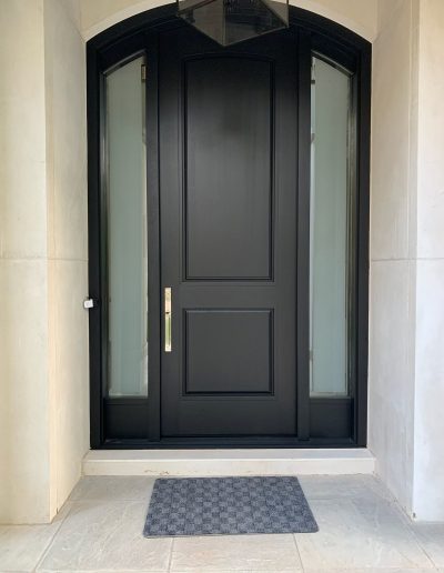 Custom Exterior Traditional Door with Glass