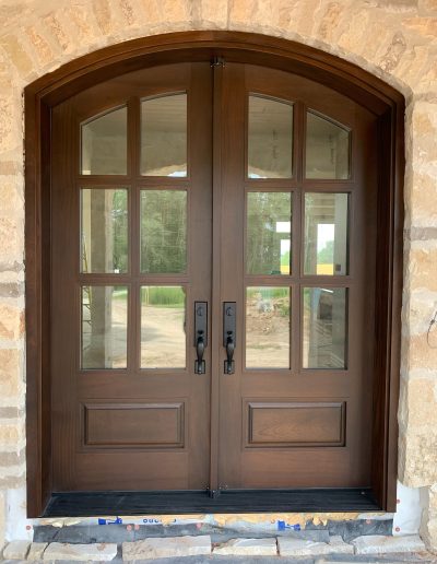 Custom Exterior Traditional Double Doors