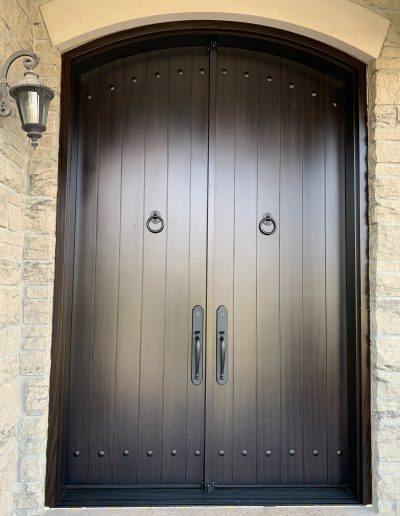 Custom Exterior Traditional Double Doors