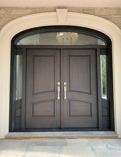 Custom Exterior Traditional Double Doors