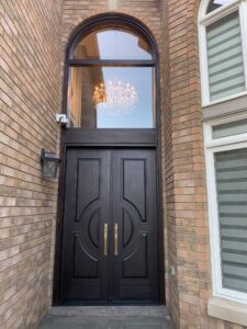 Classic black door