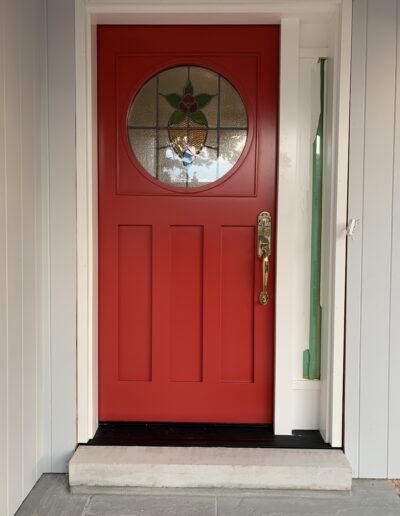Wooden Red Door