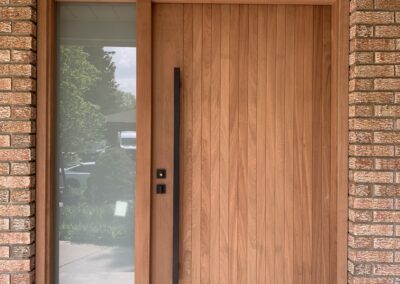 Brown Glass door