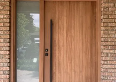 Brown Glass door