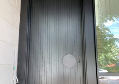 Black Wood Door